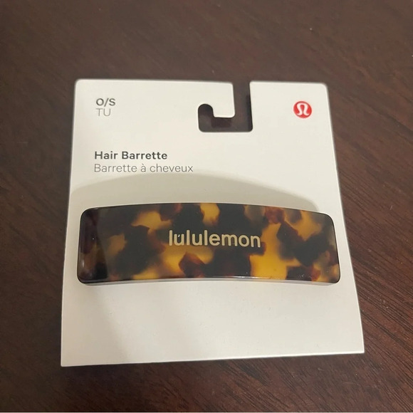 NWT Lululemon Hair Barrette Clip FRPR/BTCA French Press / Burnt Caramel - Picture 1 of 3